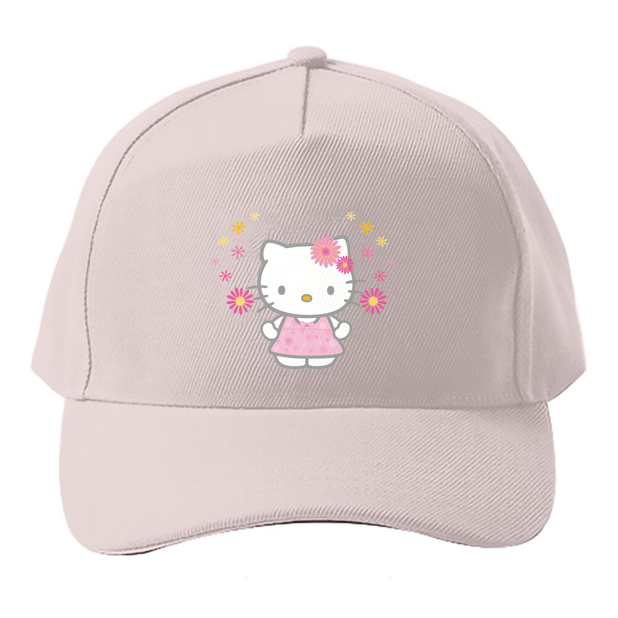（画像用） Hello Kitty ハローキティ ベースボールキャップ 綿100％ 男女兼用 帽子 スポーツ